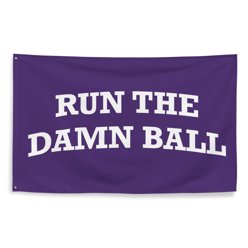 
                
                    Load image into Gallery viewer, Run the Damn Ball Flag Purple
                
            