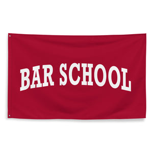 Bar School Flag Red
