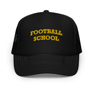 Football School Trucker Hat Yellow