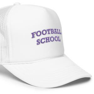 Football School Trucker Hat Purple