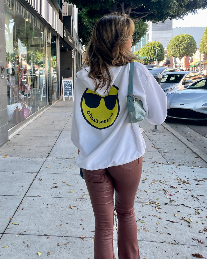 All Season Hoodie Sky Blue Smiley