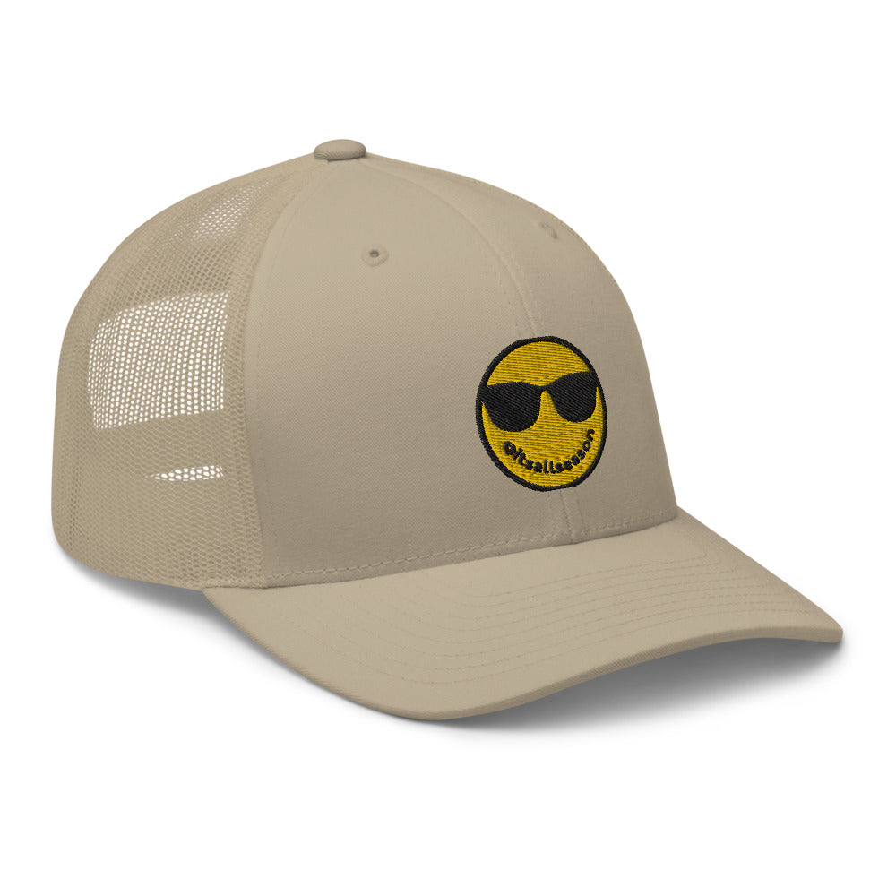 All Season Smiley Sandy Trucker Hat